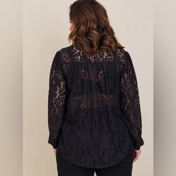 Torrid Harper Lace Pullover Long Sleeve Blouse Size 5x - Picture 3 of 8